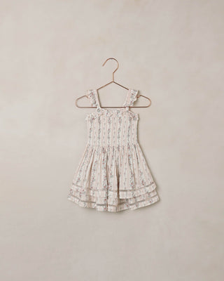 Birdie Dress | Spring Floral Stripe - Lindsey Paige
