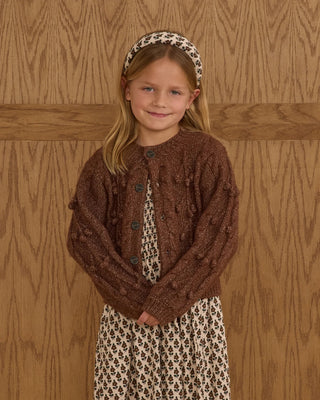 Bobble Cardigan || Brown - Lindsey Paige