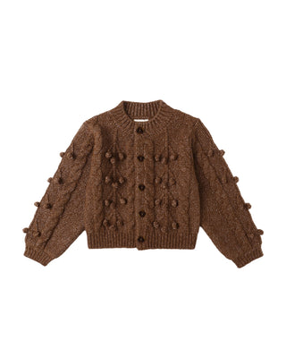 Bobble Cardigan || Brown - Lindsey Paige