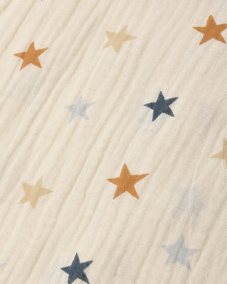 Boys Star Print Button - Down Shirt | Breathable 100% Cotton Lapel Collar - Lindsey Paige
