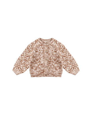Bubble Knit Cardigan || Rose Speckle - Lindsey Paige