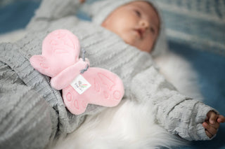 Butterfly Organic Fabric with Crinkle - Lindsey Paige