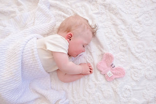 Butterfly Organic Fabric with Crinkle - Lindsey Paige