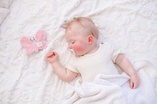 Butterfly Organic Fabric with Crinkle - Lindsey Paige