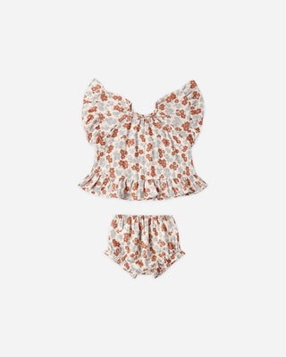 Butterfly Top & Bloomer Set Americana Floral - Lindsey Paige