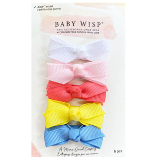 5 Chelsea Boutique Bows on Snap Clips- Sea La Vie