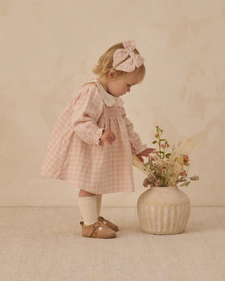 Callie Dress Pink Plaid - Lindsey Paige