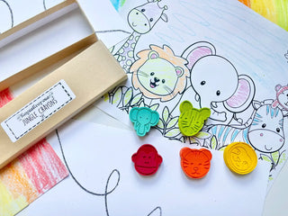 Jungle Animal Crayons Gift Box - Lindsey Paige