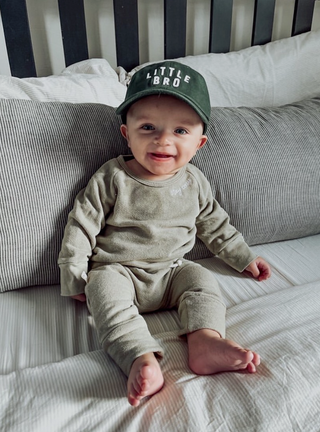 Dusty Blue Little Bro Hat: Toddler (1Y-4Y)