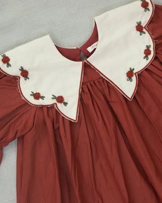 Noralee Mabel Dress in Ruby, styled view