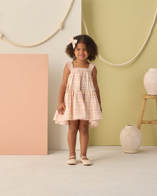 Cicily Dress Summer Plaid - Lindsey Paige