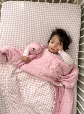 Cloud Blanket - Pink Gingham/ 0.5 TOG - Lindsey Paige