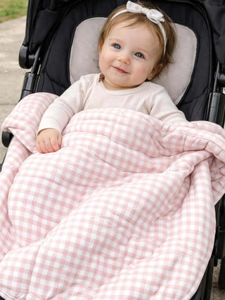 Cloud Blanket - Pink Gingham/ 0.5 TOG - Lindsey Paige