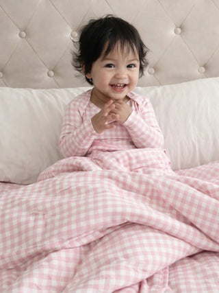 Cloud Blanket - Pink Gingham/ 0.5 TOG - Lindsey Paige
