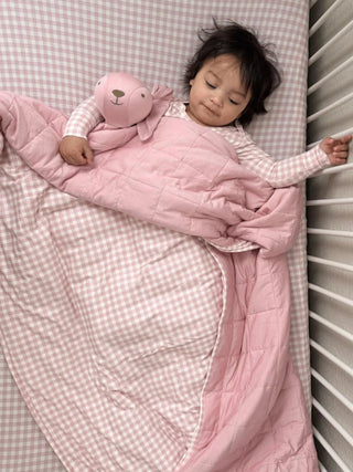 Cloud Blanket - Pink Gingham/ 0.5 TOG - Lindsey Paige
