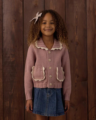 Collared Cardigan Rosewood - Lindsey Paige