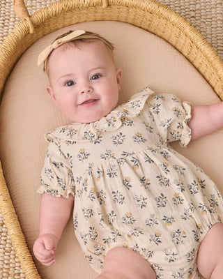 Collared Romper French Floral - Lindsey Paige