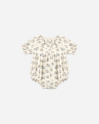 Collared Romper French Floral - Lindsey Paige