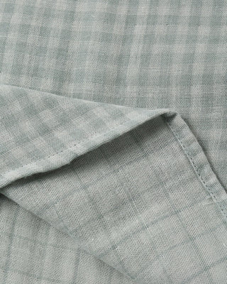 Collared Short Sleeve Shirt Green Gingham - Lindsey Paige