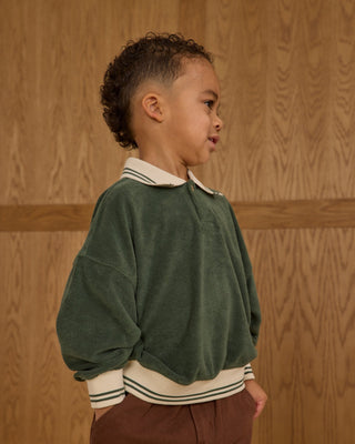 Collared Sweatshirt || Green - Lindsey Paige