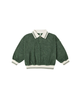Collared Sweatshirt || Green - Lindsey Paige
