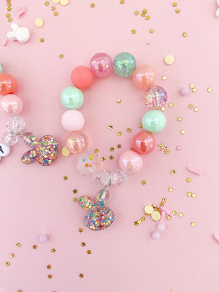 Confetti Bunny Rabbit Charm Bracelet: Child 6” - Lindsey Paige