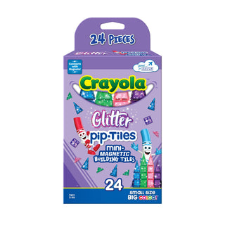 Crayola Mini Glitter PIP Magnetic Tiles 24 - Piece Set - Lindsey Paige