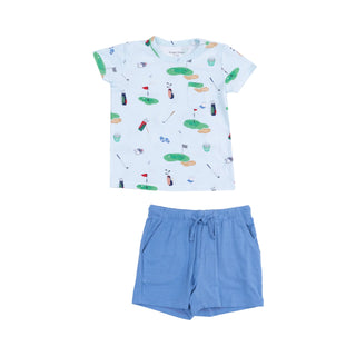 Golf Polo & blue short