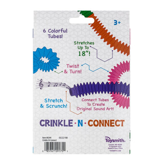Crinkle N' Connect, 6 Colors, 6 Tubes, Makes Sound - Lindsey Paige