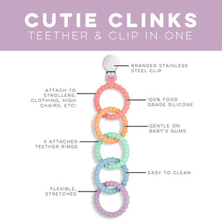 Cutie Clinks (Teething Accessory): Watercolor - Lindsey Paige