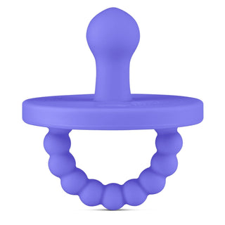 Cutie PAT Bulb (0 - 6m) Pacifier + Teether: Blue Clear - Lindsey Paige