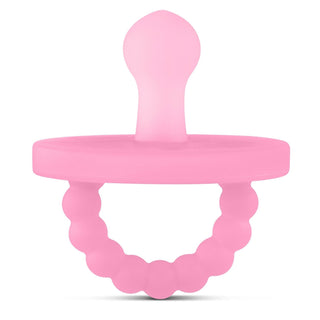 Cutie PAT Bulb (0 - 6m) Pacifier + Teether: Blue Clear - Lindsey Paige