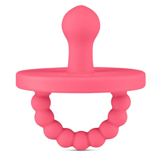 Cutie PAT Bulb (0 - 6m) Pacifier + Teether: Blue Clear - Lindsey Paige
