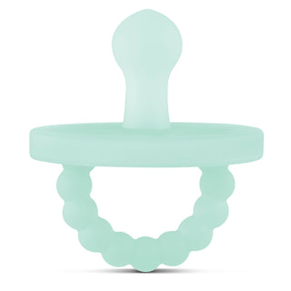 Cutie PAT Bulb (0 - 6m) Pacifier + Teether: Blue Clear - Lindsey Paige