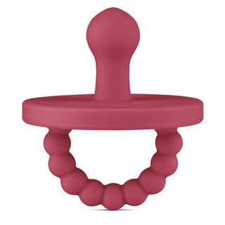 Cutie PAT Bulb (0 - 6m) Pacifier + Teether: Pink Clear - Lindsey Paige