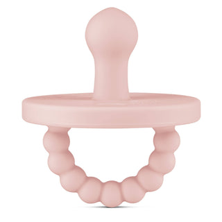Cutie PAT Bulb (0 - 6m) Pacifier + Teether: Pink Clear - Lindsey Paige
