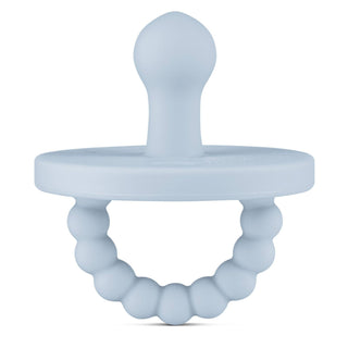 Cutie PAT Bulb (0 - 6m) Pacifier + Teether: White - Lindsey Paige