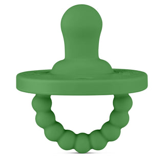 Cutie PAT Flat (0m+) Pacifier + Teether: Iris - Lindsey Paige
