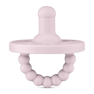 Cutie PAT Round (0 - 24m) Pacifier + Teether: Clear - Lindsey Paige