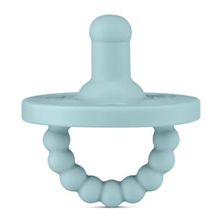 Cutie PAT Round (0 - 24m) Pacifier + Teether: Mauve - Lindsey Paige