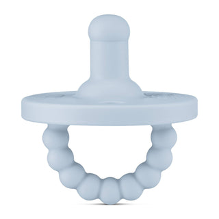 Cutie PAT Round (0 - 24m) Pacifier + Teether: Mauve - Lindsey Paige