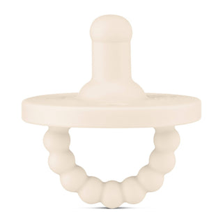 Cutie PAT Round (0 - 24m) Pacifier + Teether: Mauve - Lindsey Paige