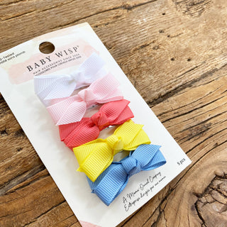 5 Chelsea Boutique Bows on Snap Clips- Sea La Vie