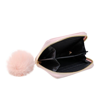 Shiny Heart Patch Wallet: Hot Pink - Lindsey Paige