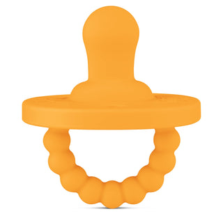 Cutie PAT Flat (0m+) Pacifier + Teether: Sage Clear