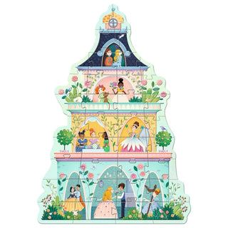 Djeco Giant Floor Puzzle 36 Piece: The Princess Tower - Lindsey Paige