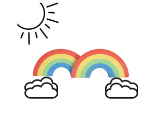 DOUBLE RAINBOW CONNECTION | wee by TWEE | SIDEWALK CHALK - Lindsey Paige