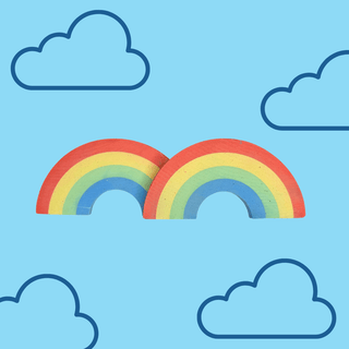 DOUBLE RAINBOW CONNECTION | wee by TWEE | SIDEWALK CHALK - Lindsey Paige