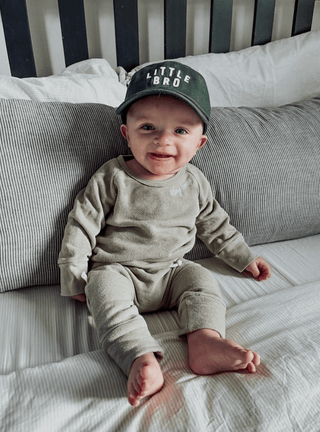Dusty Blue Little Bro Hat: Toddler (1Y - 4Y) - Lindsey Paige
