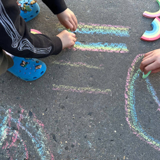 DOUBLE RAINBOW CONNECTION | wee by TWEE | SIDEWALK CHALK